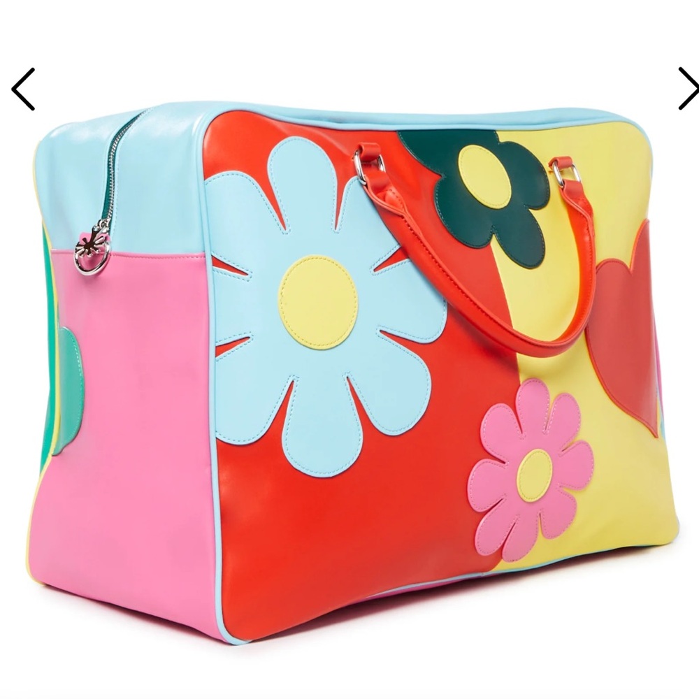 DELIA*S BY DOLLS KILL FREE LUV NATION COLORBLOCK GIANT WEEKENDER